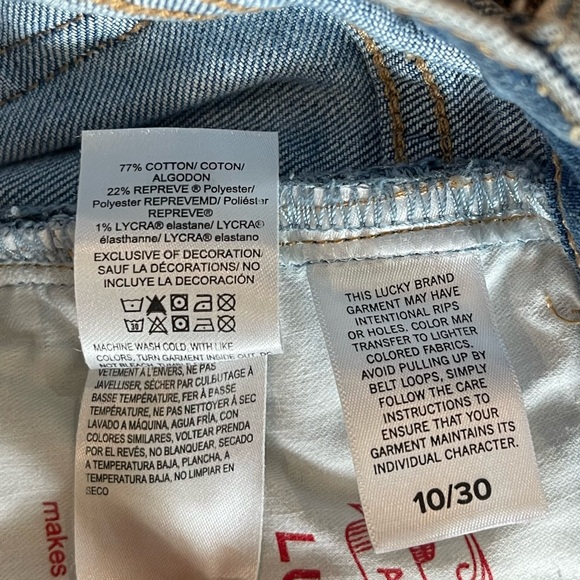 Lucky Brand Sweet Mid Rise Straight Women’s Jeans Size 10/30 - Picture 10 of 10